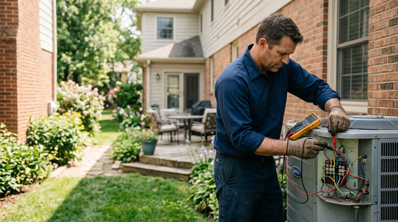 HVAC technician working near Canton, MS